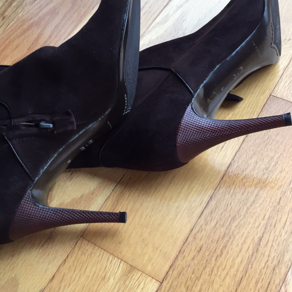 Elie Tahari Victoria High Boot. SUEDE - Picture 8 of 15